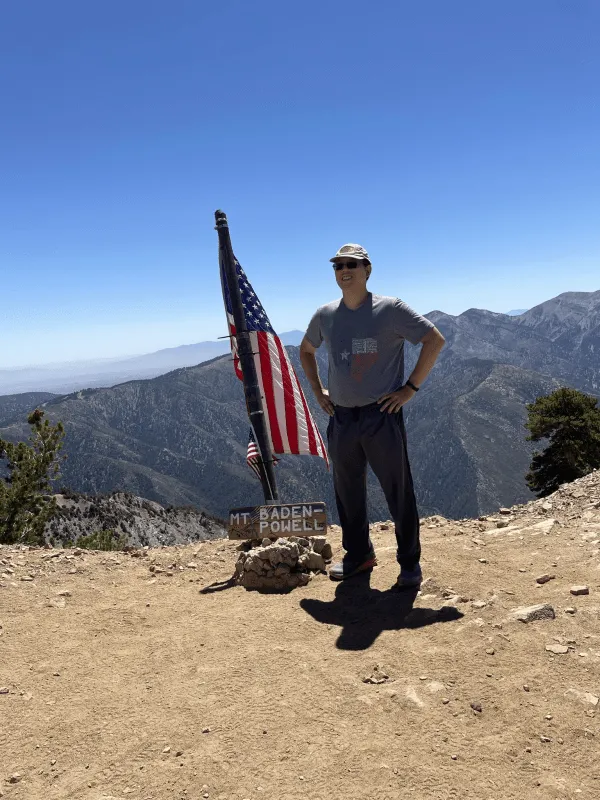 Me on top of the world. Well, Mt. Baden Powell