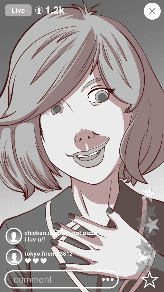 Catherine Pictogram Livestream UX Artboard