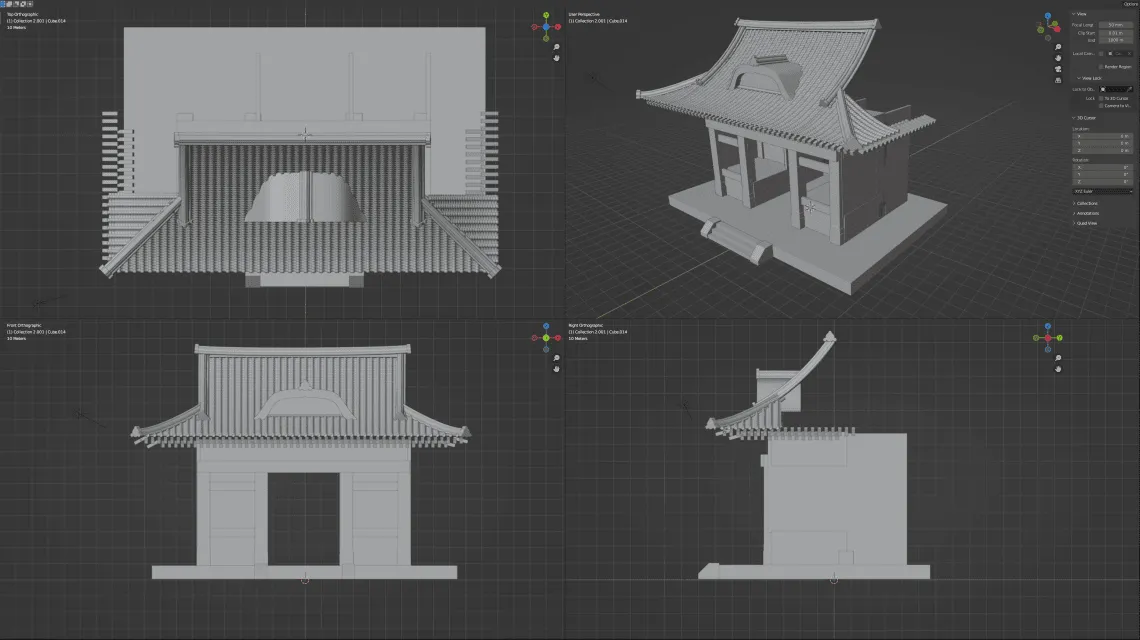 3D mockup of The Gate of Daitokuin