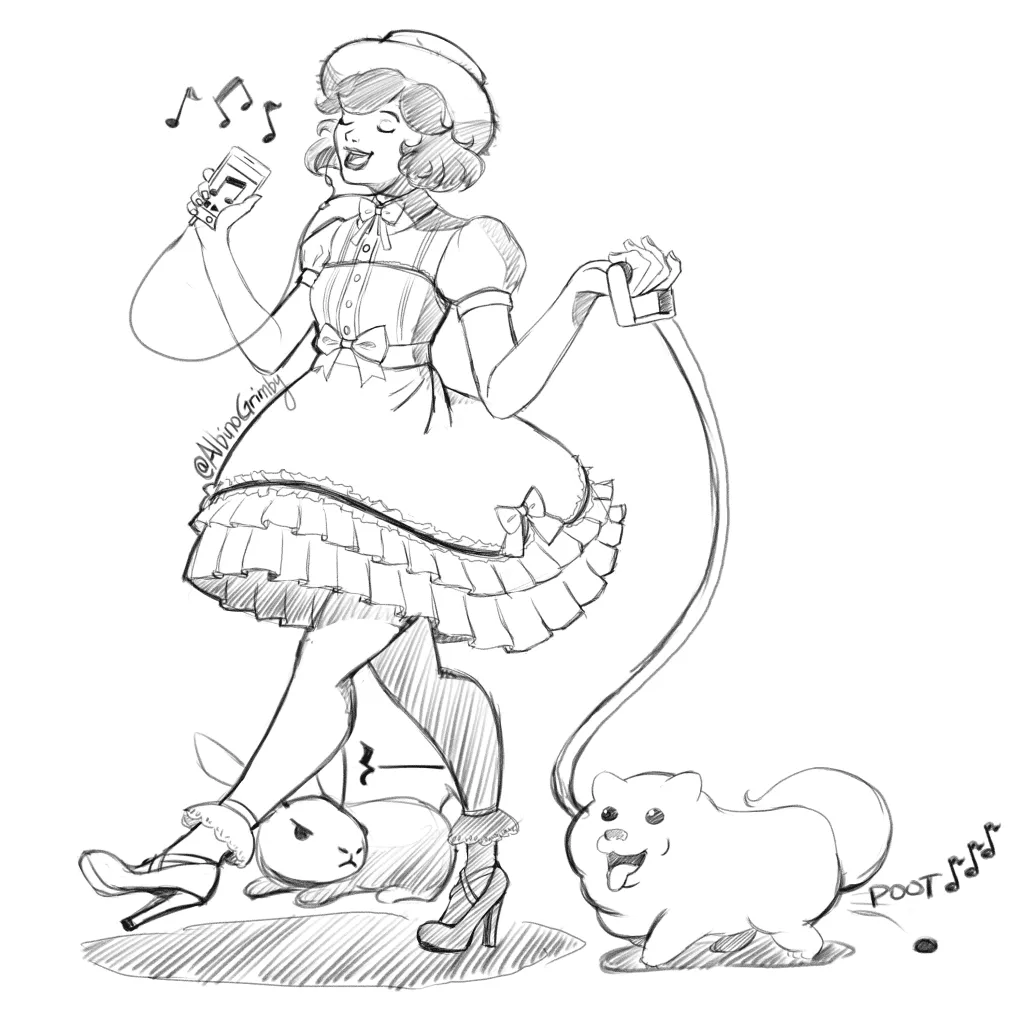 Kamiko Takes a Walk Sketch | This Mortal Coil