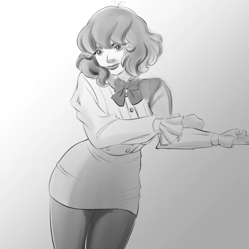 Kamiko Fullbody Doodle | Magical Girl Kamiko