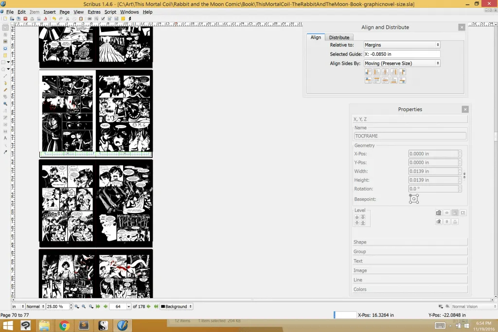 This Mortal Coil Graphic Novel in Scribus | This Mortal Coil Webcomic