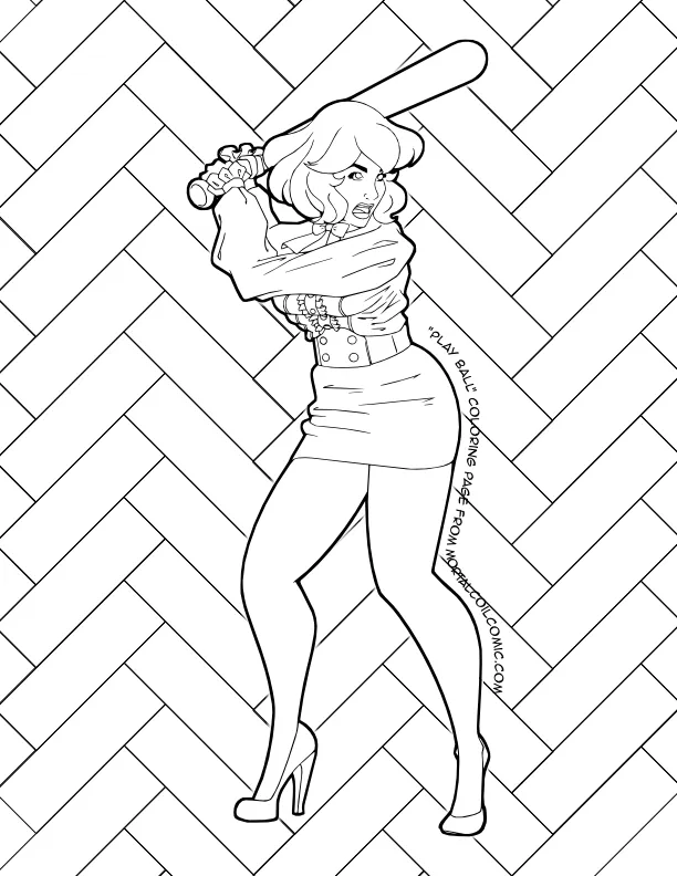 Play Ball! Coloring Page Web