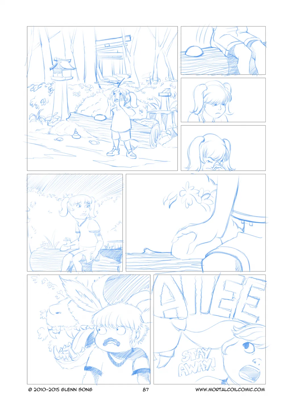 A Voice in the Woods - 4 Pencils