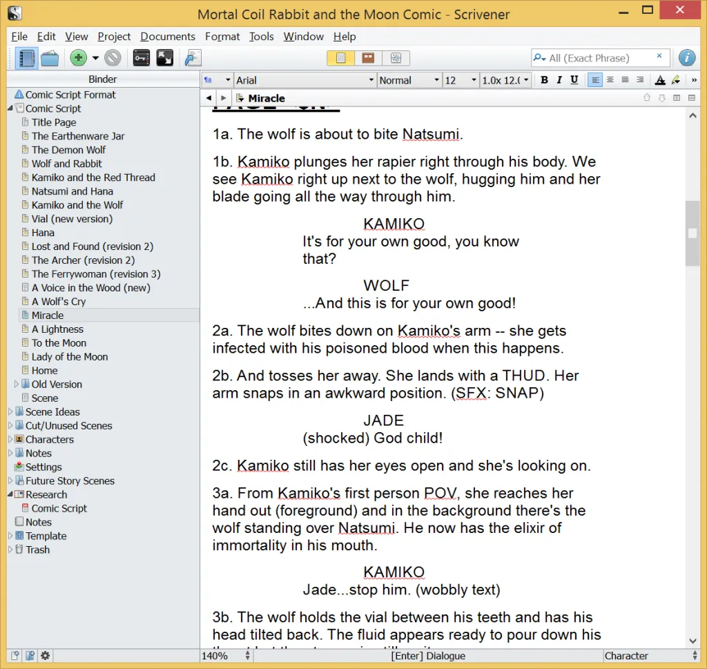 Scrivener | The Rabbit and the Moon Retrospective