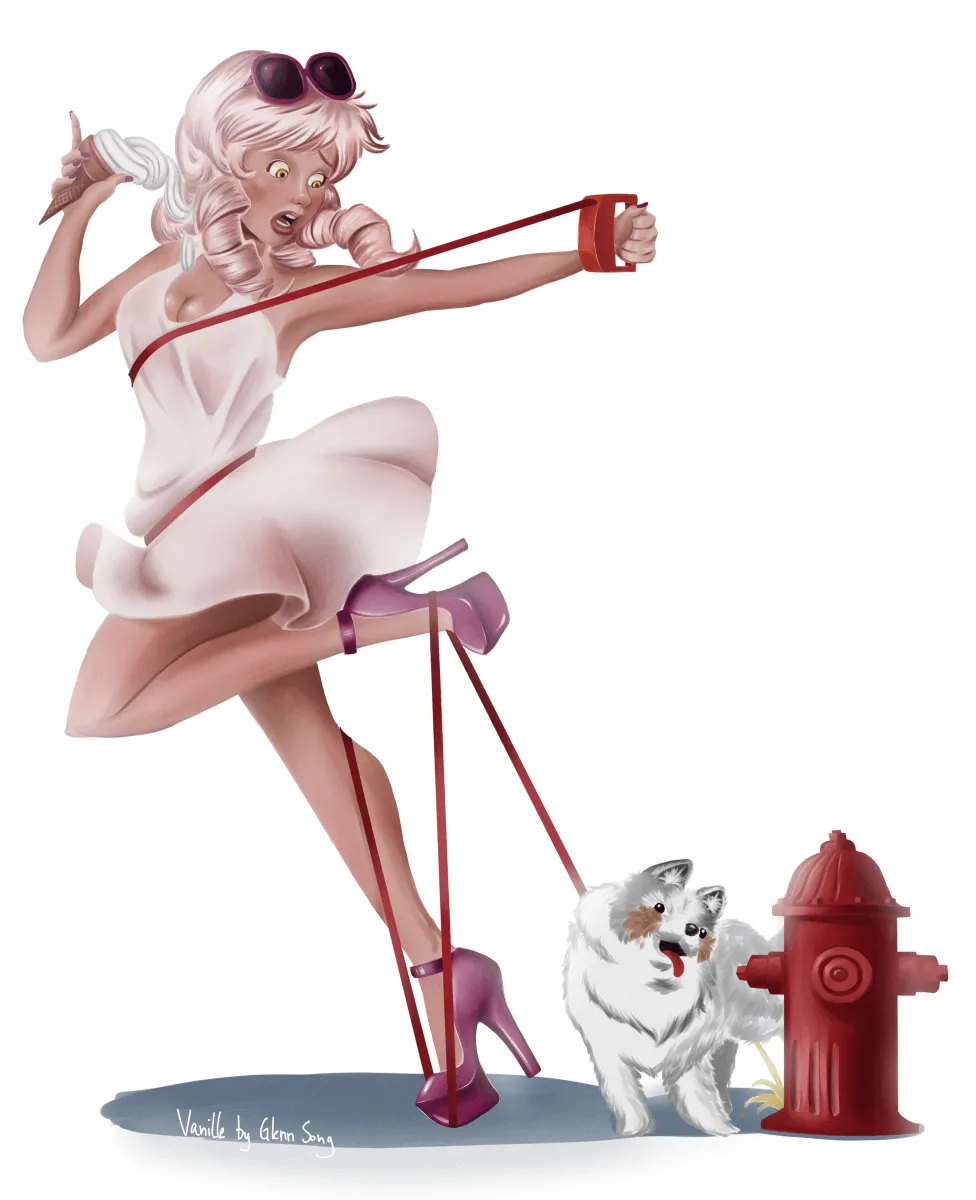 Vanille fan art by Glenn Song 