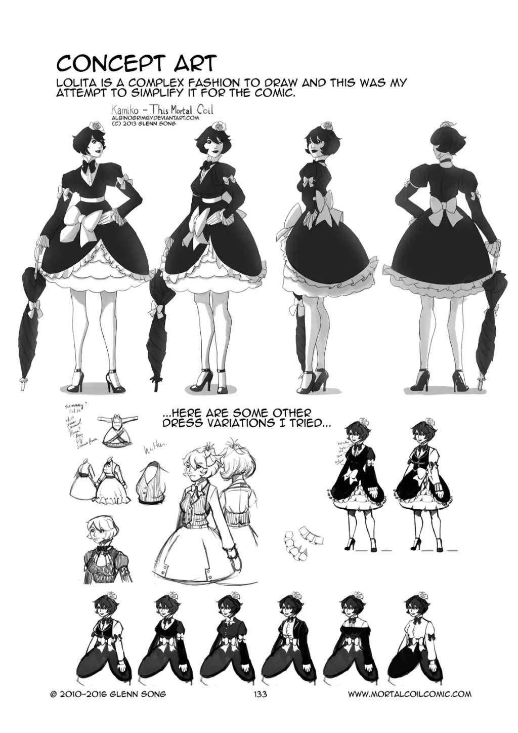 Concept Art: Kamiko's Lolita Fashion