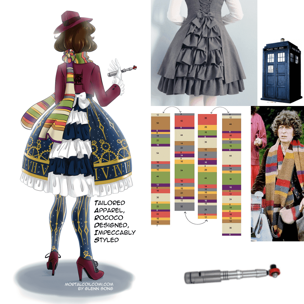 0013 Kamiko Lolita TARDIS Doctor Who Inspiration Reference